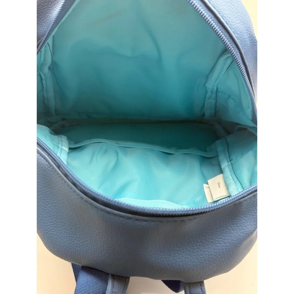 Disney Lilo & Stitch Pineapple Mini Backpack Blue Faux Leather 3D Ears Stitch‎
